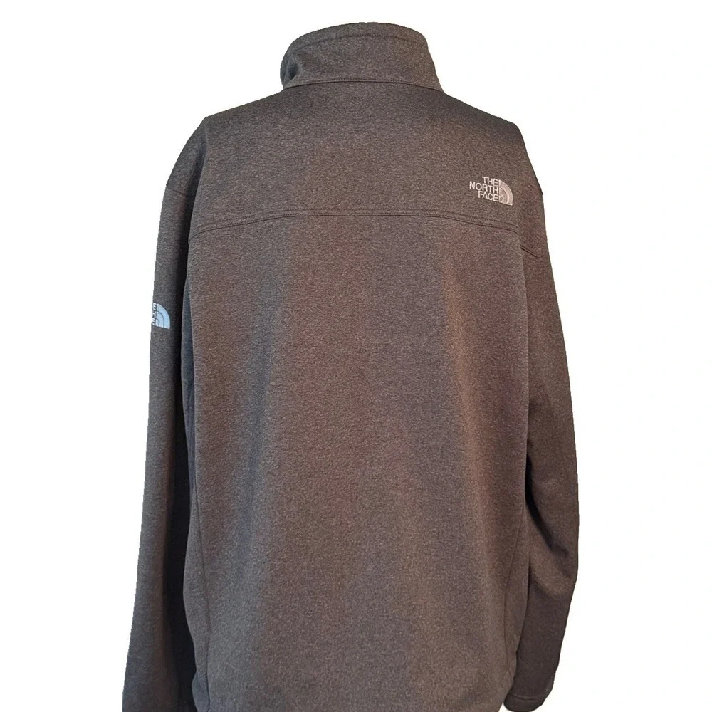 The North Face Men's XL Gray Full Zip Jacket w/ Front Pockets See Logo On Chest